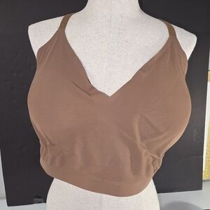 Maurices Java Seamless Bralette Smooth & Cool Lacey Racerback Lightly Padded